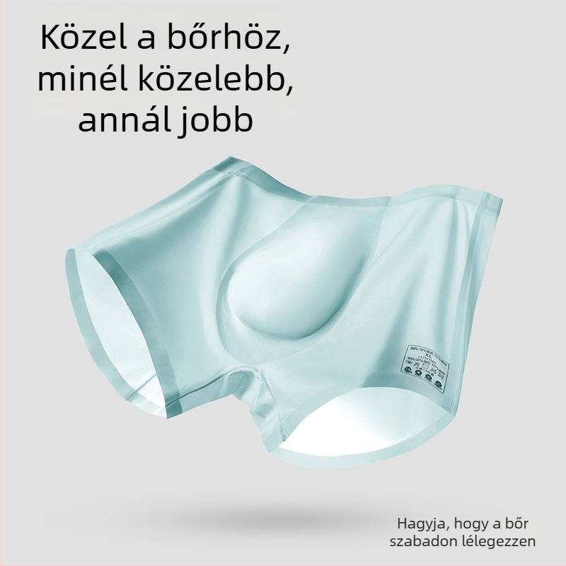Férfi Ice Silk boxer alsó, antibakteriális ágyéktáji rész, légáteresztő, vékony, hűsítő