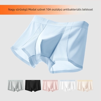 Férfi modalból készült varrat nélküli boxer brief, lélegző hálós szövettel, 2025 modell