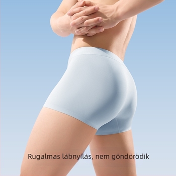Férfi modalból készült varrat nélküli boxer brief, lélegző hálós szövettel, 2025 modell