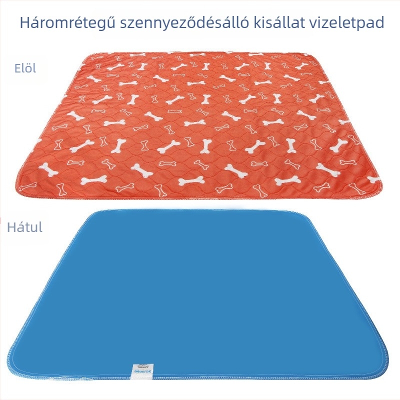Háziállatok számára 3 rétegű vízálló PVC vizelet alátét, újrahasználható és mosható