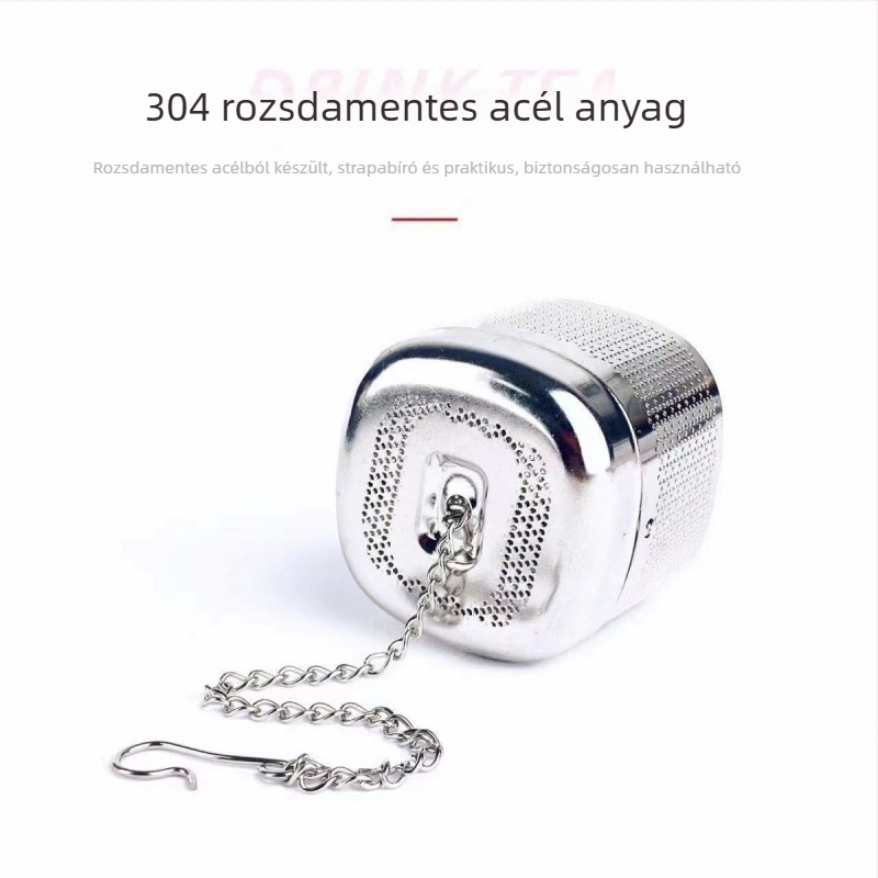304 rozsdamentes acél teafilter és levélfilter a tea készítéséhez