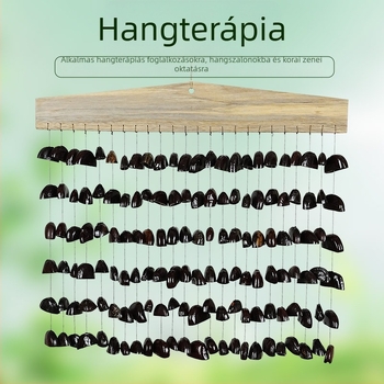 Kézi harang és bambusz szélcsengő meditációhoz és jógahoz — hangterápiás hangszer