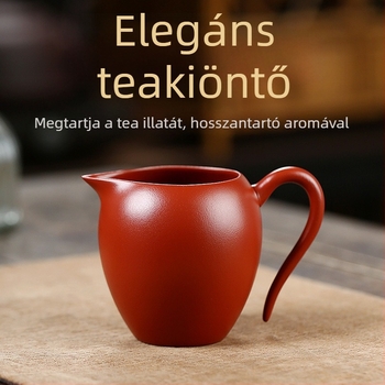Yixing Zisha agyagból készült teáscsésze teakezdéshez, teljesen kézzel készített, hőálló, Gongfu teáskészlet otthoni használatra egyenlő kiöntő pohárral