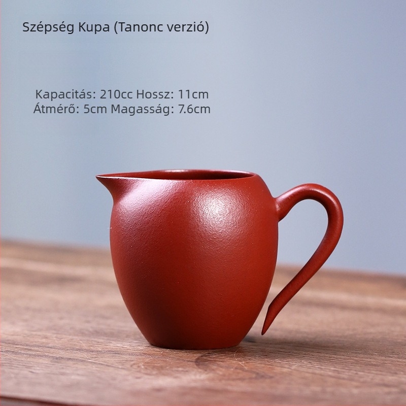 Yixing Zisha agyagból készült teáscsésze teakezdéshez, teljesen kézzel készített, hőálló, Gongfu teáskészlet otthoni használatra egyenlő kiöntő pohárral