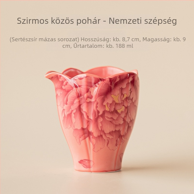 Ru Gongdao kerámia teaceremóniához — kiszolgáló csésze, közös teáscsésze, nem égeti a kezet, otthoni használatra
