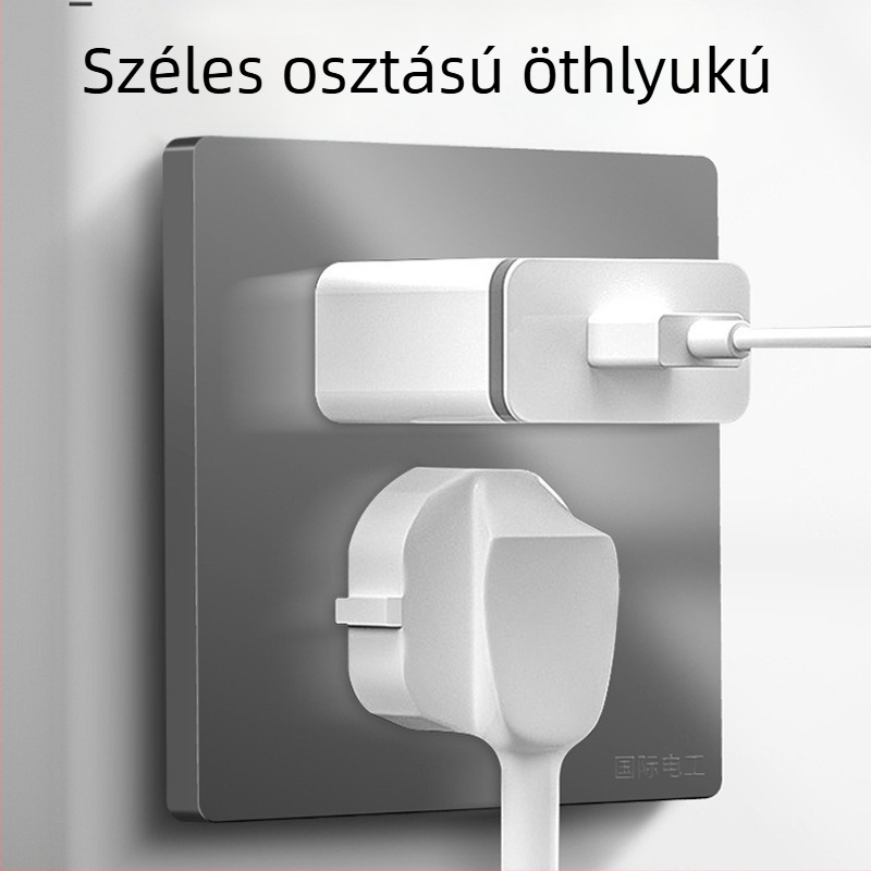 86-os típusú falra szerelt lámpa aljzat rejtett kivitel, ötlyukas panel és kampó