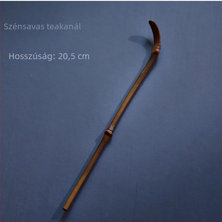 Természetes bambuszból készült tea tű és teáskanál, karbonizált bambusz, tea ceremónia kiegészítők, Pu-erh tea tű