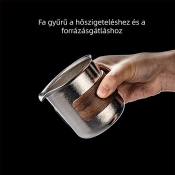 Rongshantang tiszta titán teafőző pohár, 2025-ös új modell beépített szűrővel és elválasztóval