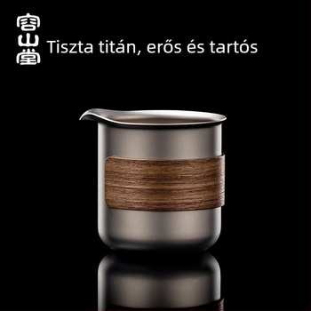 Rongshantang tiszta titán teafőző pohár, 2025-ös új modell beépített szűrővel és elválasztóval