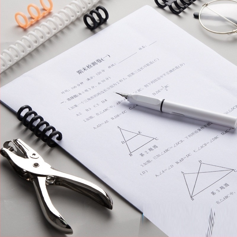 Műanyag 30‑lyukas kötőgyűrű, DIY irattartó, matt borító