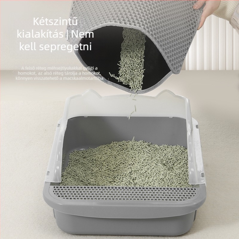 Eva kétszenes macskaalom-matta, mosható, csúszásmentes, homokszűrő, kopásálló