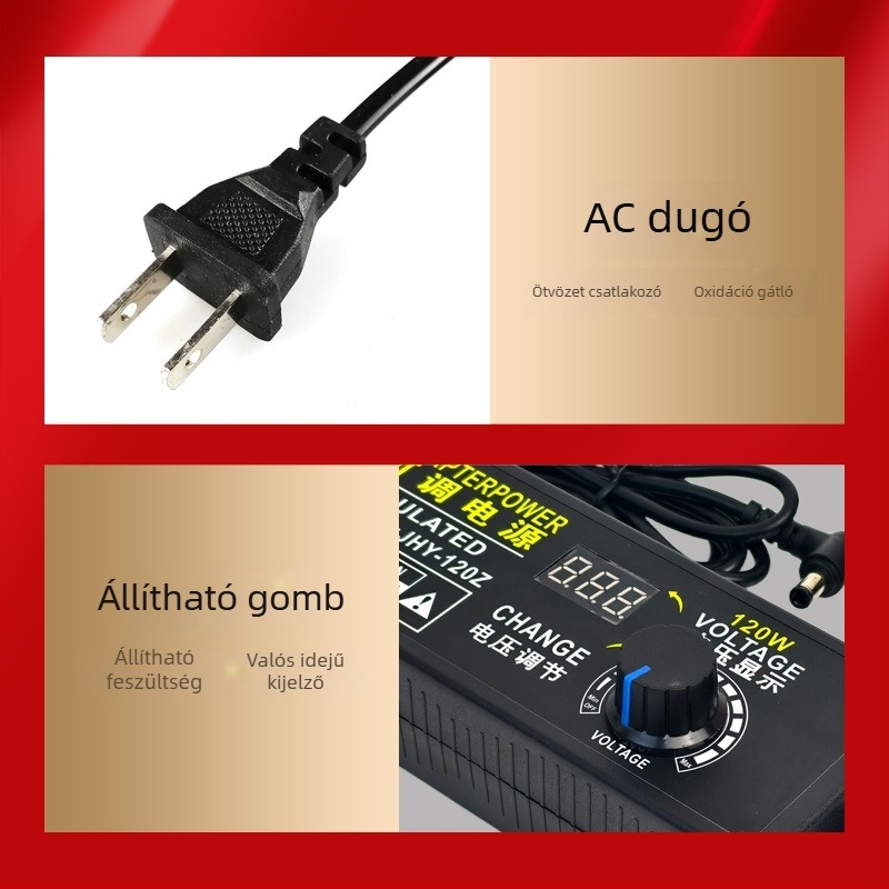 3V-24V-36V állítható tápegység LED-szalagokhoz, motorokhoz, ventilátorokhoz, vízpumpához, feszültségszabályozóhoz és fordulatszám-szabályozóhoz