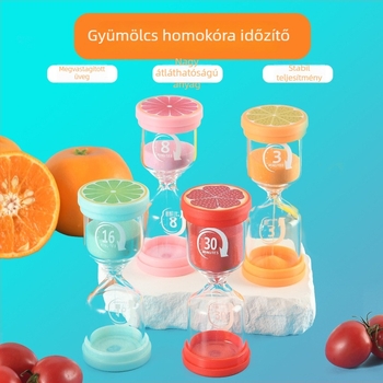 Gyümölcsös homokóra gyerekeknek – kreatív asztali dísz 3/5/10/20 perc időközökkel étkezéshez és fogmosáshoz