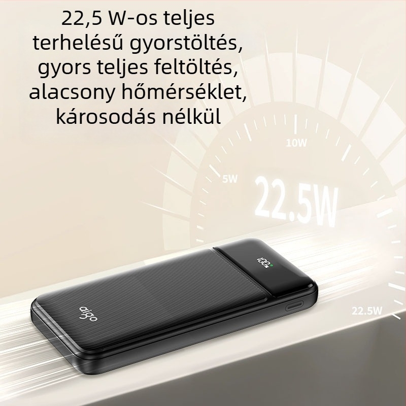 Patriot 3C-tanúsítványú power bank, 10 200 mAh, 22,5W gyors töltés, kétirányú töltés