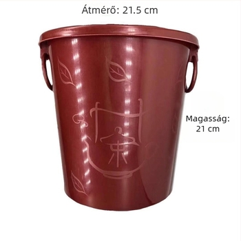 Műanyag tealevél-maradék gyűjtőedény szűrővel