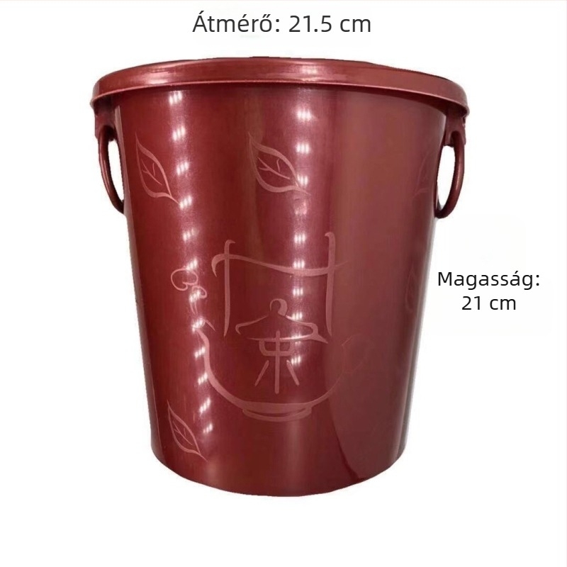 Műanyag tealevél-maradék gyűjtőedény szűrővel