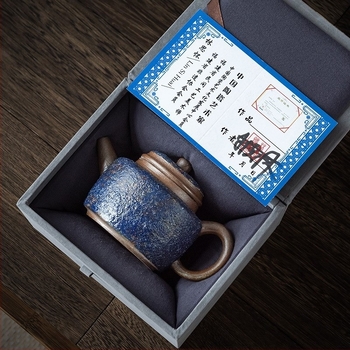 Kézzel készített kerámia teáskanna szűrővel – retro Gongfu teáskészlet, nagy kapacitású otthoni főzéshez