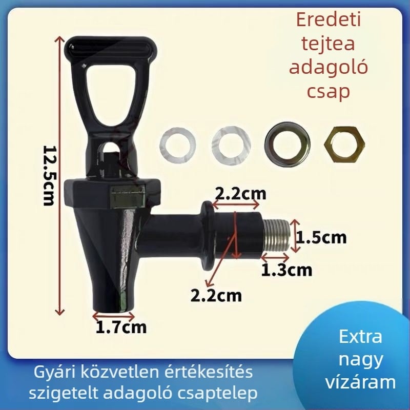 Szigetelt vödör csapkapcsoló és tartozékok tej-tea és szója tej vödrökhöz, ellenálló a magas hőmérsékletre