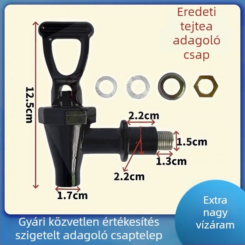 Szigetelt vödör csapkapcsoló és tartozékok tej-tea és szója tej vödrökhöz, ellenálló a magas hőmérsékletre