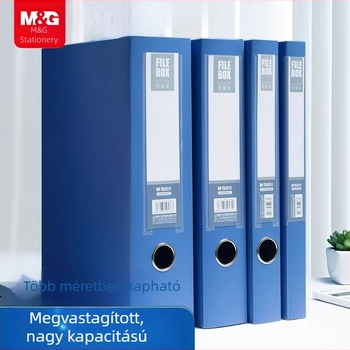 A4-es méretű műanyag irattartó doboz dokumentumokhoz – személyzeti iratok és pénzügyi bizonylatok tárolására (M95288)