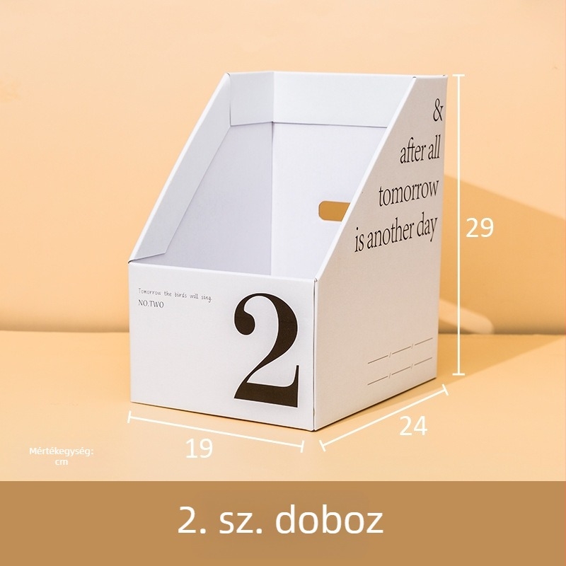 Papíralapú összecsukható asztali szervező könyvekhez és dokumentumokhoz