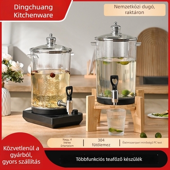 Nagy kapacitású elektromos teafőző, leválasztható infúziós tartállyal, gyógynövény-teához