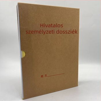 A4-es személyzeti dosszié doboz – lyukasztás nélkül, dokumentumtárolás, egy darabból álló kivitelezés