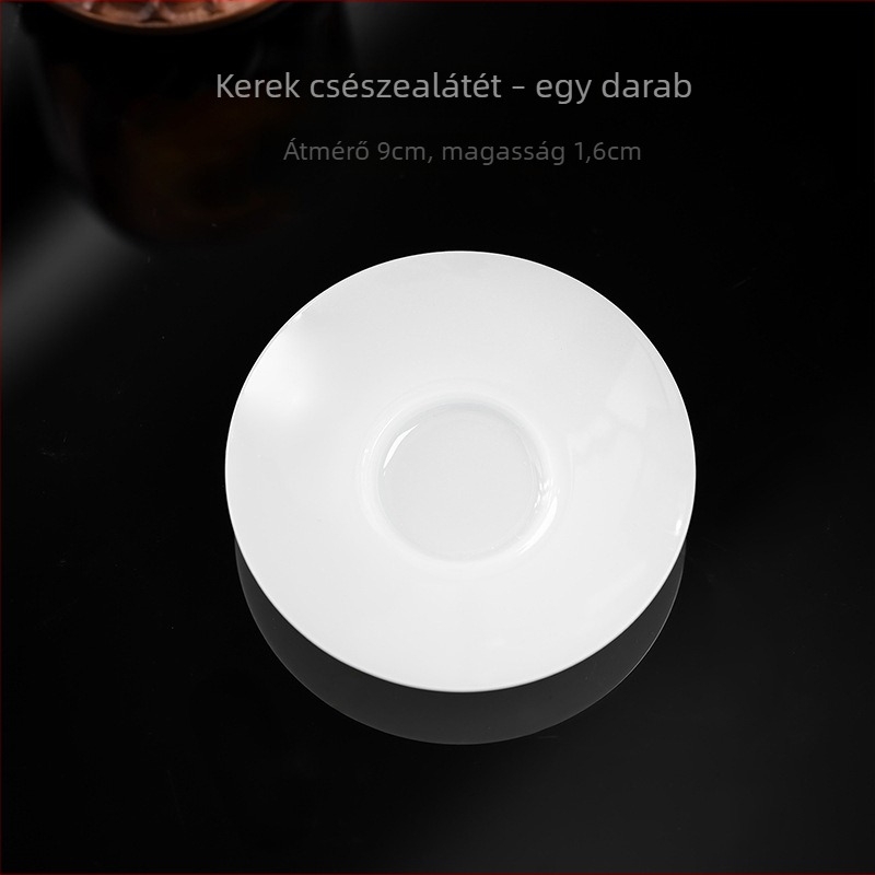 Kerek kerámia teás alátét, égés elleni védelem, hőszigetelő párna, Gongfu teáskészlet kiegészítő