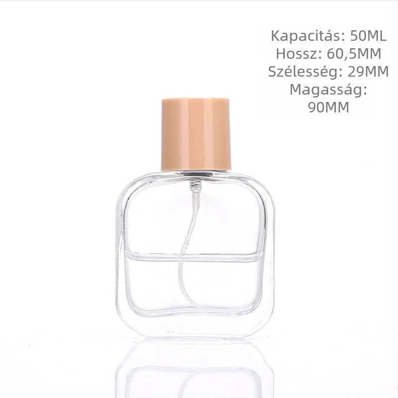 30 ml üveg parfüm adagoló üveg, üres kozmetikai minta üveg, vastagított nyomó típusú virágvíz szóróüveg