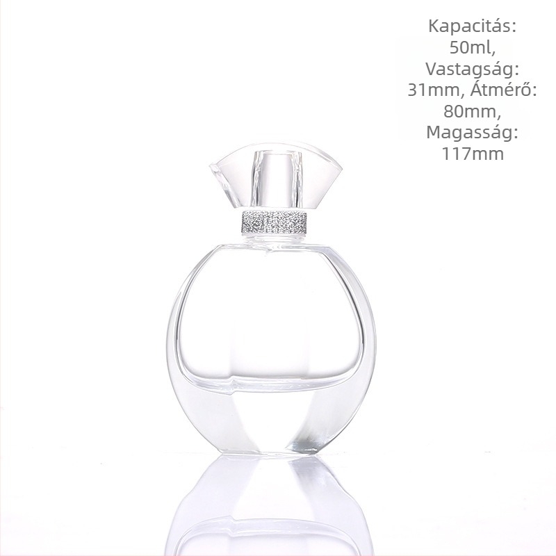 30 ml üveg parfüm adagoló üveg, üres kozmetikai minta üveg, vastagított nyomó típusú virágvíz szóróüveg