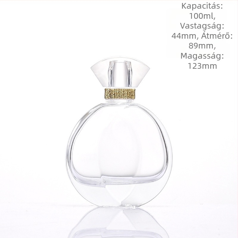 30 ml üveg parfüm adagoló üveg, üres kozmetikai minta üveg, vastagított nyomó típusú virágvíz szóróüveg