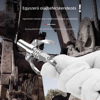 Kézi magasnyomású zsírzópisztoly zárható fúvókával
