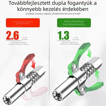Kézi magasnyomású zsírzópisztoly zárható fúvókával