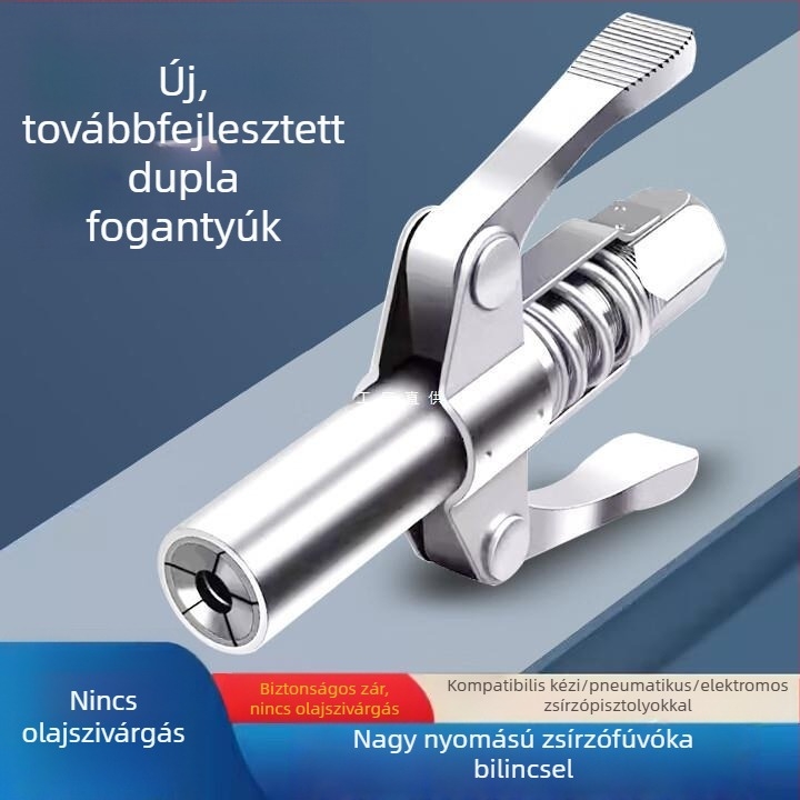 Kézi magasnyomású zsírzópisztoly zárható fúvókával