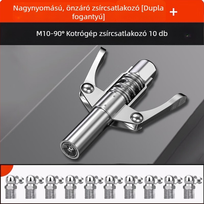 Kézi magasnyomású zsírzópisztoly zárható fúvókával