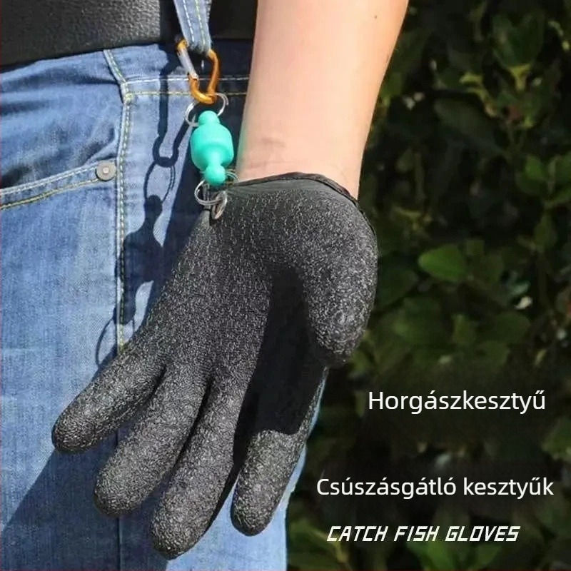 Férfi horgász kesztyűk – szúrásálló, vízálló, tengeri horgászat, vágásálló és csúszásmentes