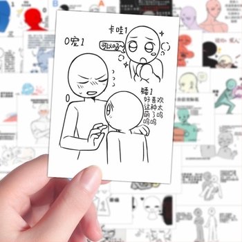 160 OC karakter matricák DIY dekorációhoz és noteszhez, vízálló