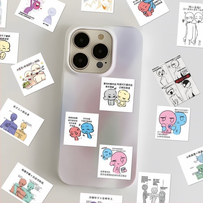 160 OC karakter matricák DIY dekorációhoz és noteszhez, vízálló