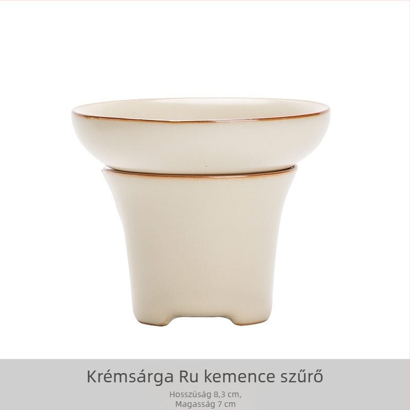 Kerámia teafilter készlet hálós szűrővel, vízválasztóval — mindent egyben
