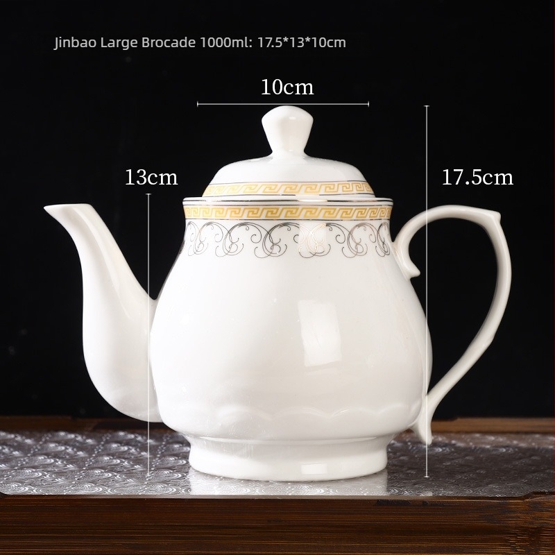 Hőálló kerámiás teáskanna, kínai stílus, nagy kapacitás, otthoni használatra, porcelán teáscsésze