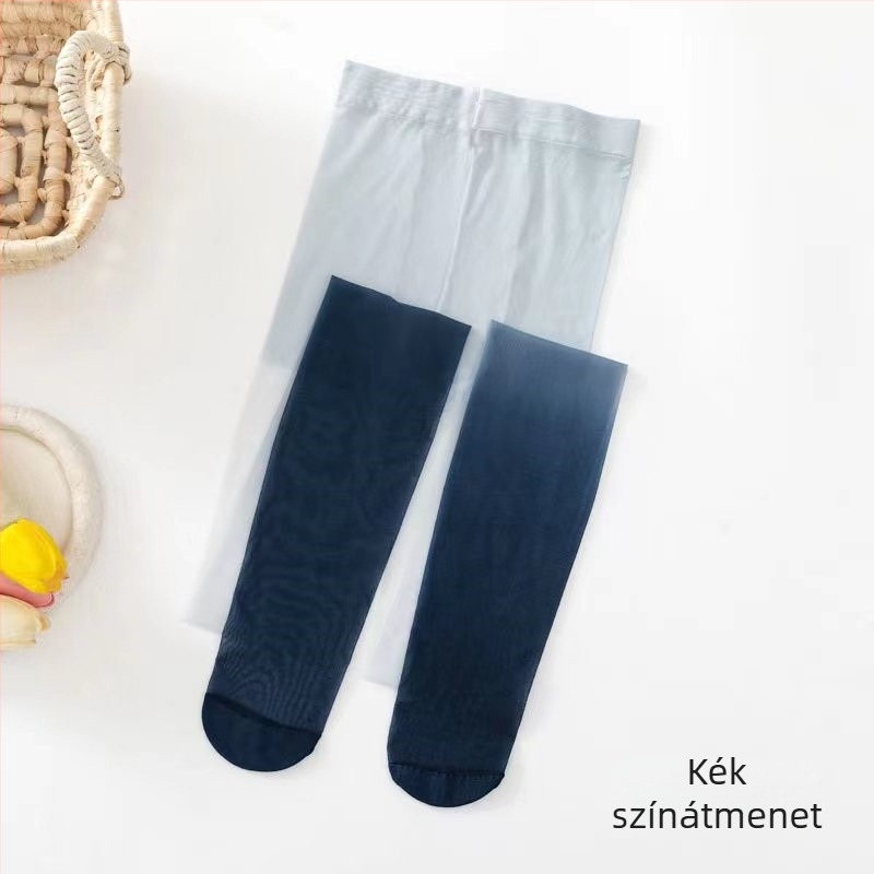 Női fekete átmenetes harisnyanadrág, vékony és tartós, bársonyos felülettel, tavasz–őszre, kontúrozza a lábakat