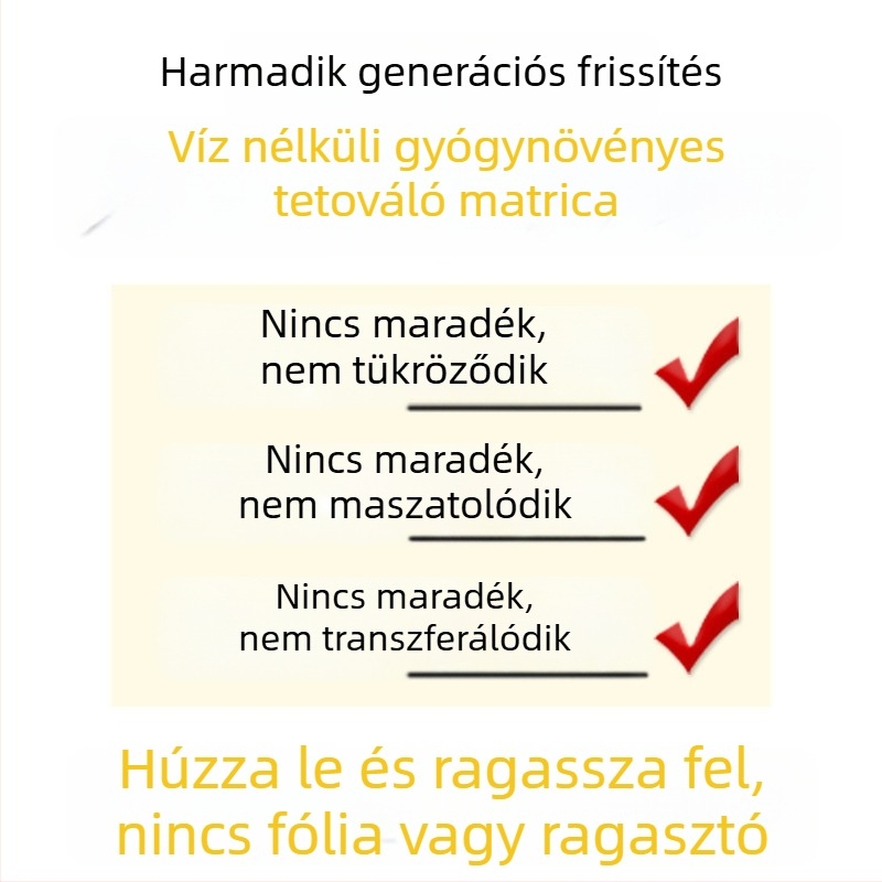 Vízmentes gyógynövényes tetoválás matrica thai szimbólumokkal, félpermanent, vízálló, hosszú távú, élethű megjelenés