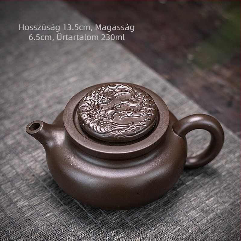 Forgatható purpurszínű homokból készült teáskanna, vintage Kung Fu teás készlet, nagy kapacitású otthoni használatra, Xishi kanna