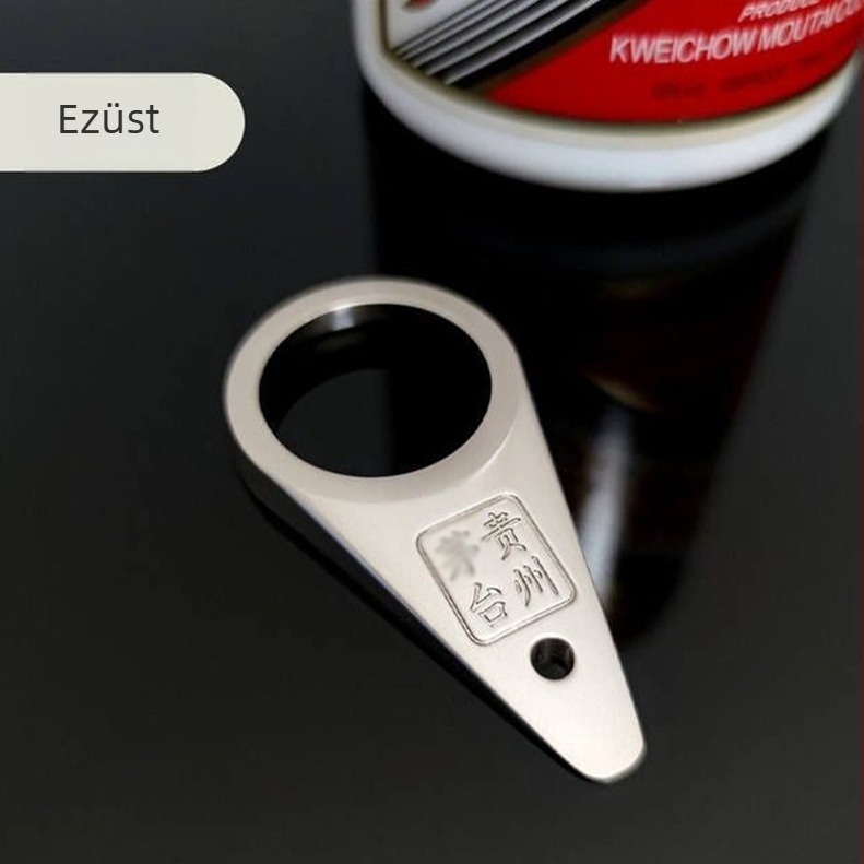 Maotai formájú palacknyitó kulcstartó Feitian likőrhöz, kupak eltávolító