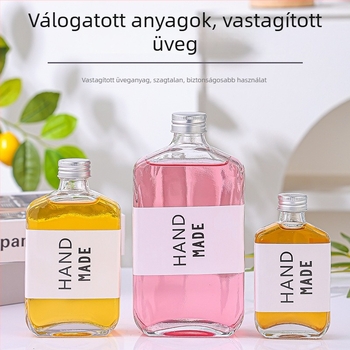 100 ml üveg alumínium kupakkal tejes teához és hideg kávéhoz