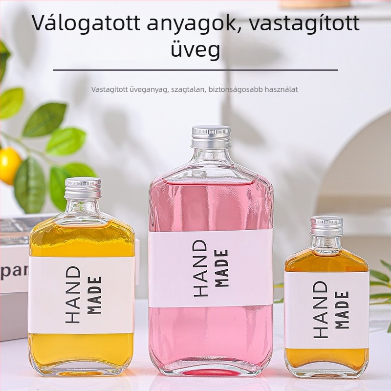 100 ml üveg alumínium kupakkal tejes teához és hideg kávéhoz