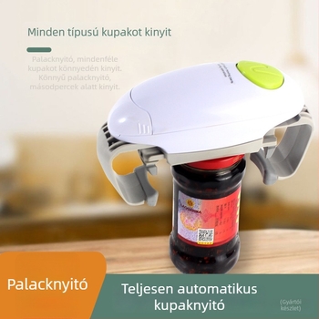 Kétfejű elektromos konzervnyitó, többfunkciós konyhai készülék konzervdobozokhoz, üvegekhez és csavaros kupakokhoz