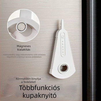Multifunkcionális mágneses konzervnyitó háztartási használatra, ABS műanyagból készült üvegnyitó, konzervnyitó eszköz, fedél nyitó és italos üveg kupakjainak nyitó eszköze