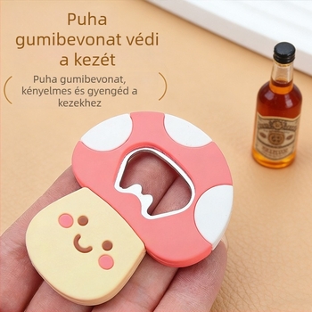 Kellemes sörnyitó puha PVC-ből, mágneses hűtőmágnessel, hordozható rozsdamentes acélból
