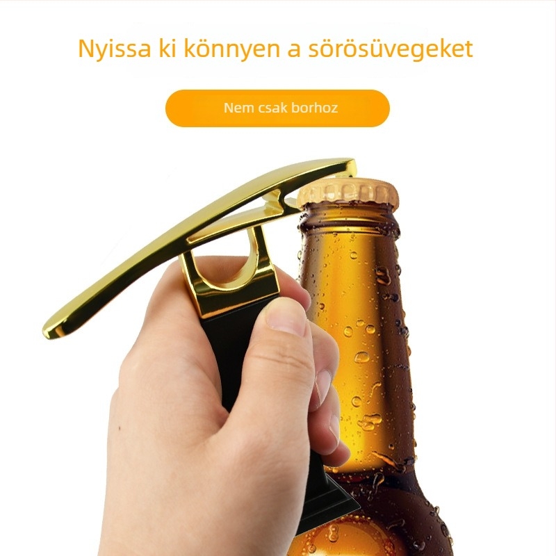 3D-s állatfigurás bornyitó, dugóhúzóval és sörkupak-nyitóval
